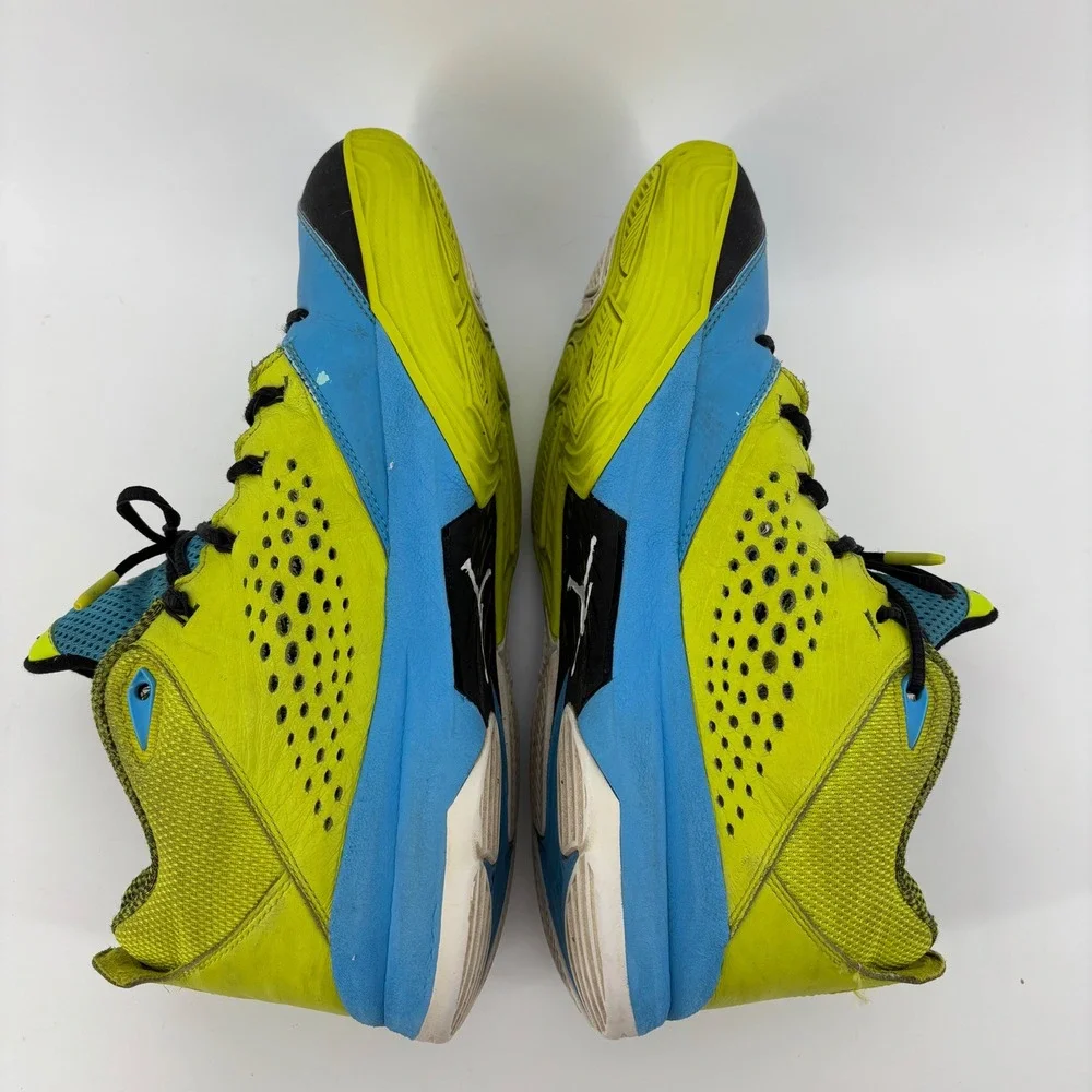 Good Jordan‎ CP3 VII AE Men Basketball Shoes 13 Blue Yellow Perforated Retro